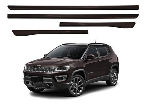 Jogo De Frisos Laterais Jeep Compass - Deep Brown