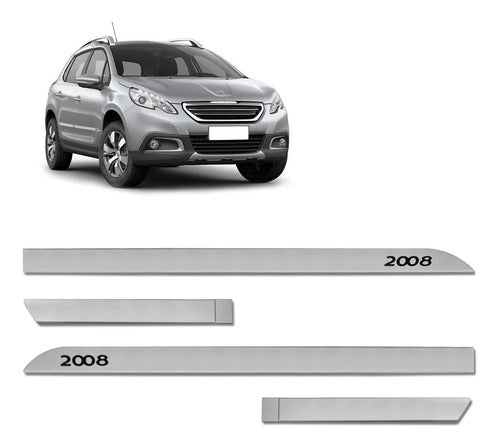 Frisos Portas Laterais Peugeot 2008 Original Gris Aluminium