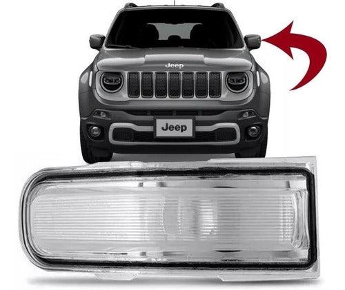 Par De Pisca Seta Retrovisor Jeep Renegade Original Mopar