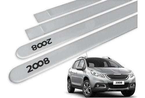 Frisos Portas Laterais Peugeot 2008 Original Gris Aluminium