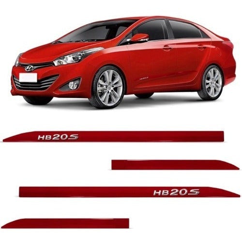 Friso Lateral Novo Hb20s Vermelho Chilli