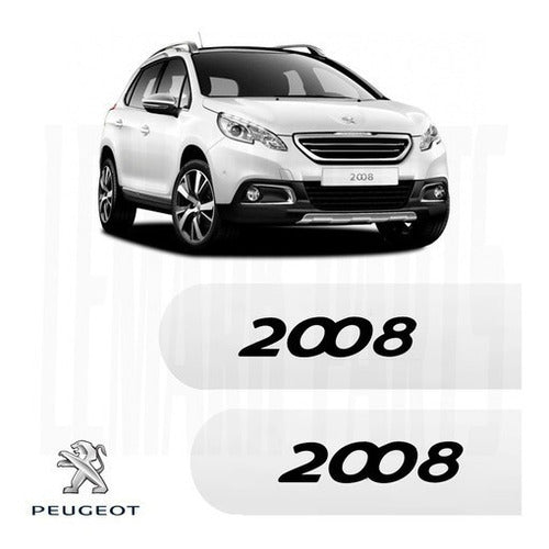 Frisos Portas Laterais Peugeot 2008 Original Blanc Banquise